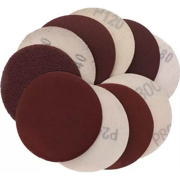 Dischi Abrasivi 75 Mm Velcro Eccentrico Carta Vetrata Fogli Abrasivi Grana 400 50 Pezzi-image