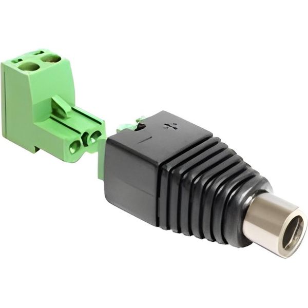 Delock 65486 Adapter Delock Terminalblock 2Pin -> Dc 2,5 X 5,5Mm Bu 2-Tei-image