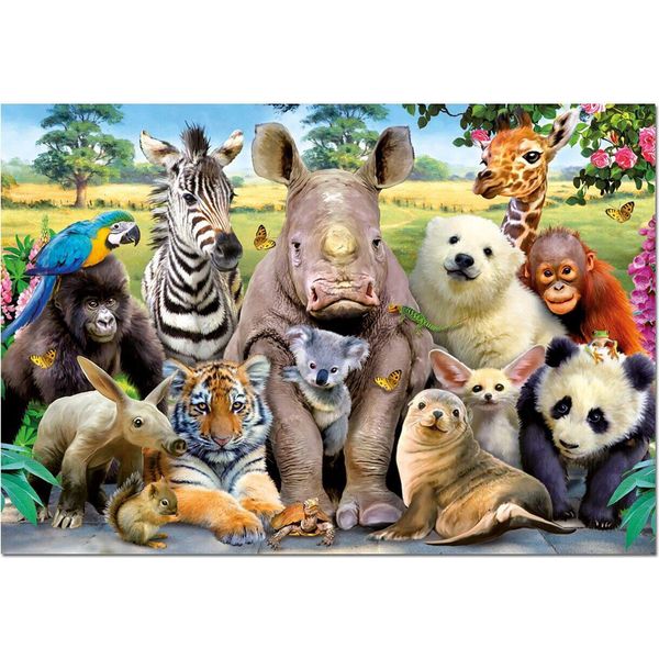 Educa 15517, Divertenti Animali Dello Zoo, Puzzle Da 1000 Pezzi Per Adulti E Bambini Da 10 Anni, Puzzle Di Animali-image