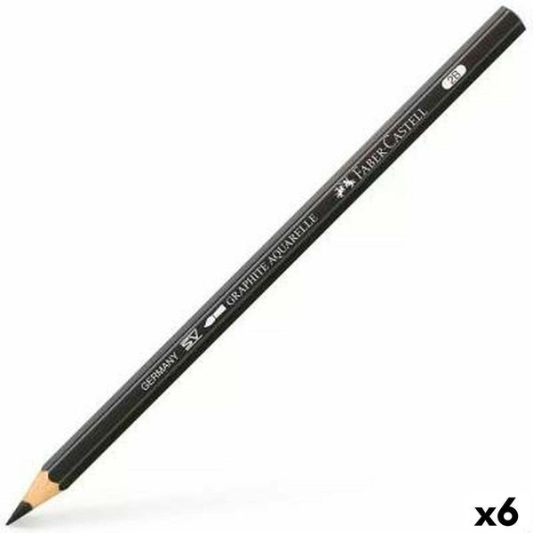 Matita Faber-Castell Graphite Aquarelle Watercolour 2B (6 Pezzi)-image
