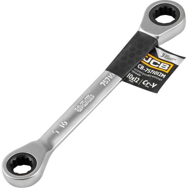 Jcb | Chiave A Doppio Cricchetto 10X12Mm, Chiave A Doppio Anello Con Cricchetto-image