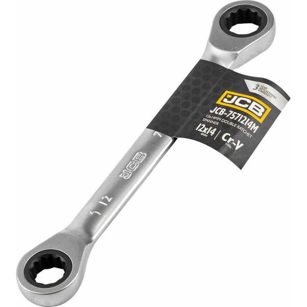 Jcb | Chiave A Doppio Cricchetto, 12X14 Mm, Chiave A Doppio Anello Con Cricchetto-image