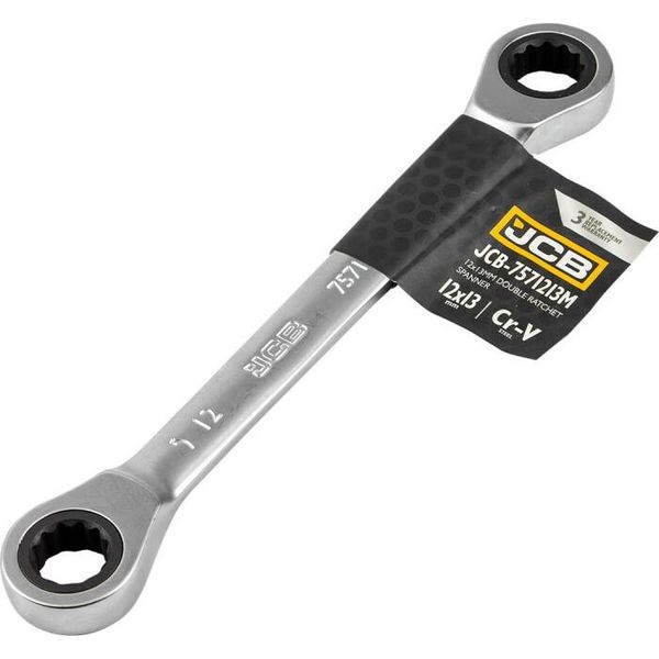 Jcb | Chiave A Doppio Cricchetto 12X13Mm, Chiave A Doppio Anello Con Cricchetto-image