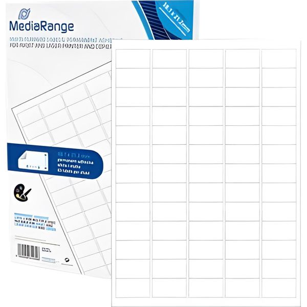 Etichette Mediarange 38,1X21,2Mm 3250 Pz. Adesivo Forte Bianco-image