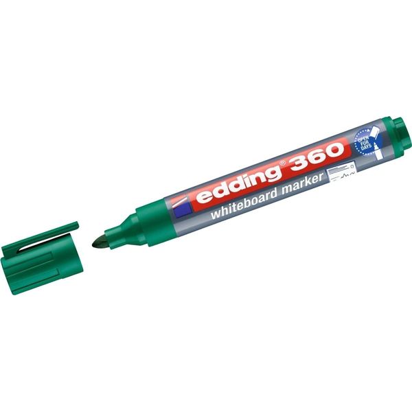 Edding Punta Di Feltro Edding 360 Whiteboard Da 1,5-3 Mm Verde | 10 Pezzi-image