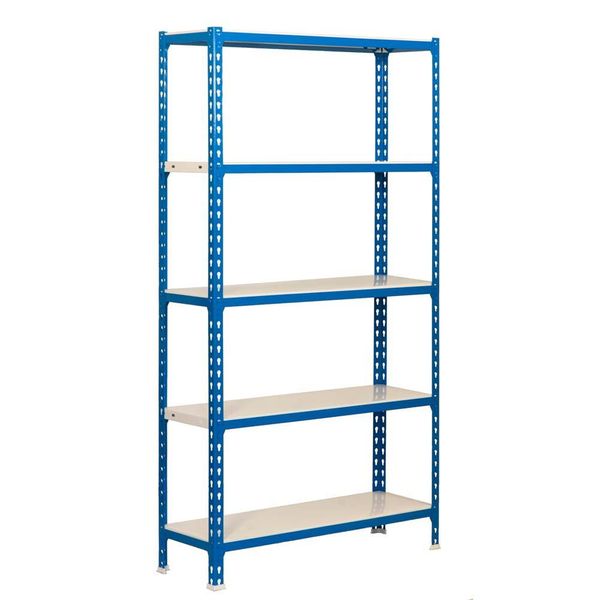 Simonrack Scaffale Per Carichi Pesanti Kit Simonclick 5/400 442100024189045 Blu, Bianco 90,0 X 40,0 X 180,0 Cm-image