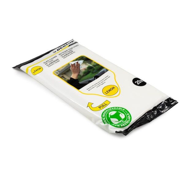 Salviette Umidificate Dunlop Al Profumo Di Limone Per La Pulizia Dei Vetri-image