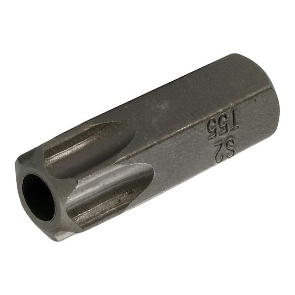 BGS Bit 4655, LäNge 30 Mm, Antrieb AußEnsechskant 10 Mm (3/8"), T-Profil (FüR Tx) Mit Bohrung T55 ; BGS Technic)-image