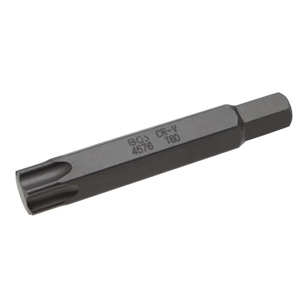 Bgs Bit 4576, LäNge 75 Mm, Antrieb AußEnsechskant 10 Mm, T-Profil (FüR Tx) T60 ; Bgs Technic)-image