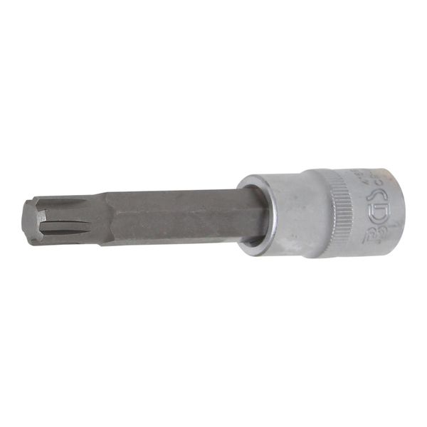 BGS Bit-Einsatz 4166, LäNge 100 Mm, Antrieb Innenvierkant 12,5 Mm (1/2"), Keil-Profil (FüR Ribe) M12 ; BGS Technic)-image