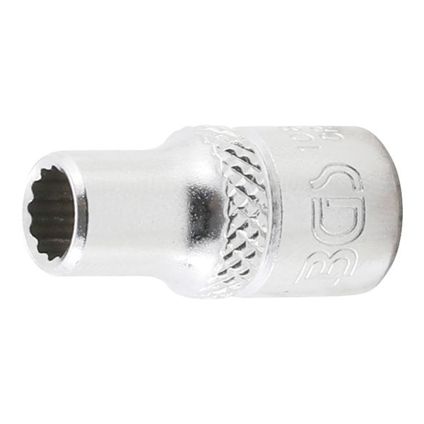 BGS SteckschlüSsel-Einsatz ZwöLfkant 10872, Antrieb Innenvierkant 6,3 Mm (1/4"), SW 7/32" ; BGS Technic)-image
