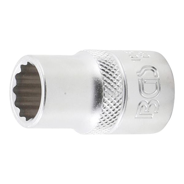 BGS SteckschlüSsel-Einsatz ZwöLfkant 10633, Antrieb Innenvierkant 12,5 Mm (1/2"), SW 13 Mm ; BGS Technic)-image