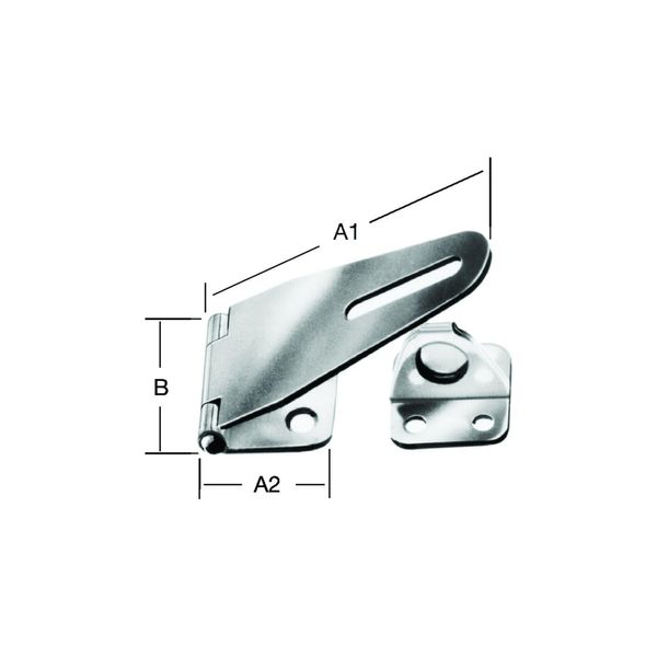 Vormann Sicherheits-ÜBerfalle L 80Mm, B 37Mm Mit Angebundener ÖSenplatte (010090080)-image