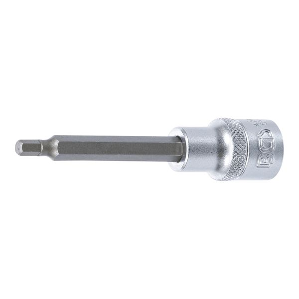 BGS Bit-Einsatz 4260, LäNge 100 Mm, Antrieb Innenvierkant 12,5 Mm (1/2"), Innensechskant 5 Mm ; BGS Technic)-image