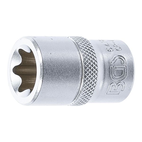 BGS SteckschlüSsel-Einsatz E-Profil 6418, Antrieb Innenvierkant 12,5 Mm (1/2"), SW E18 ; BGS Technic)-image