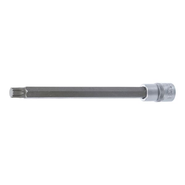 BGS Bit-Einsatz 4336, LäNge 200 Mm, Antrieb Innenvierkant 12,5 Mm (1/2"), Innenvielzahn (FüR Xzn) M12 ; BGS Technic)-image