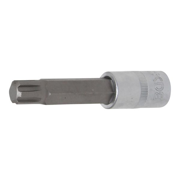 BGS Bit-Einsatz 4168, LäNge 100 Mm, Antrieb Innenvierkant 12,5 Mm (1/2"), Keil-Profil (FüR Ribe) M14 ; BGS Technic)-image