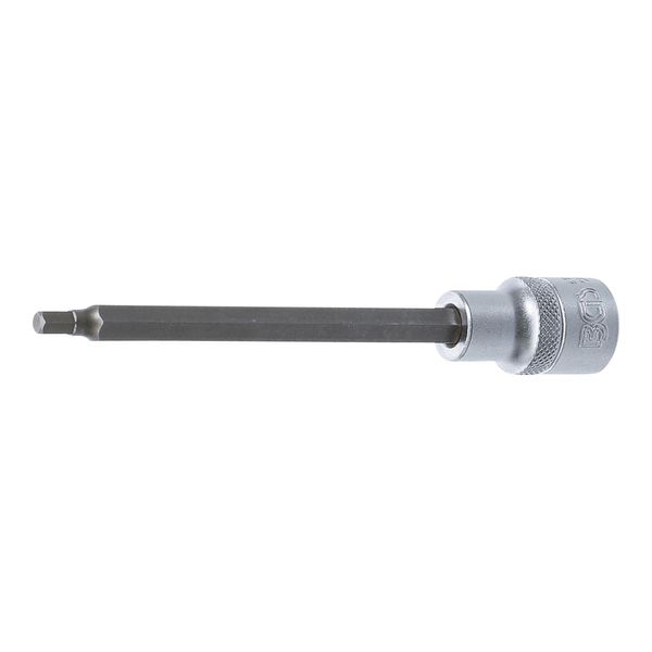 BGS Bit-Einsatz 4270, LäNge 140 Mm, Antrieb Innenvierkant 12,5 Mm (1/2"), Innensechskant 5 Mm ; BGS Technic)-image