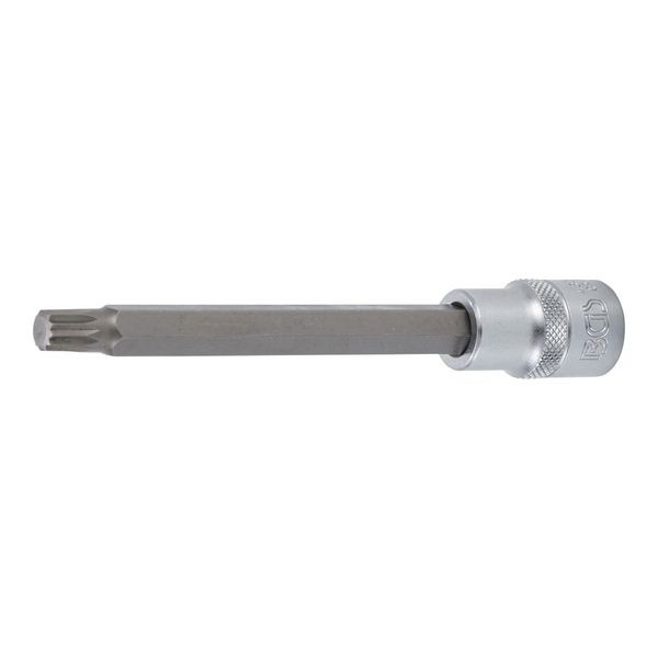 BGS Bit-Einsatz 4333, LäNge 140 Mm, Antrieb Innenvierkant 12,5 Mm (1/2"), Innenvielzahn (FüR Xzn) M9 ; BGS Technic)-image