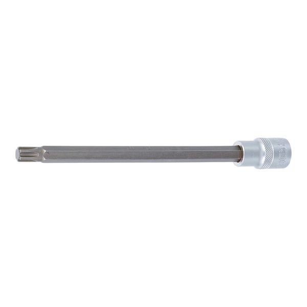 BGS Bit-Einsatz 4185, LäNge 200 Mm, Antrieb Innenvierkant 12,5 Mm (1/2"), Keil-Profil (FüR Ribe) M10 ; BGS Technic)-image