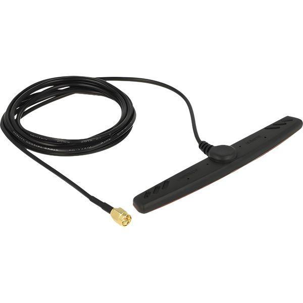 Delock Gsm Umts Lte - Antenna - Da Interno - Lte/Gsm/Umts/Zigbee/Dect/Z-Wave - 2,5 Dbi - Non Direzionale - Nero (89494-image