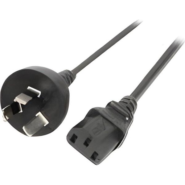 Efb EK493.1,8 Efb Netzkabel Australien AS3112 - C13 180°,Sw,1.8M,3X0.75Mm-image