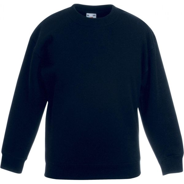Fruit Of The Loom Bambini Pullover Premium 70/30 RW3304 (5/6 Anni) (Nero)-image
