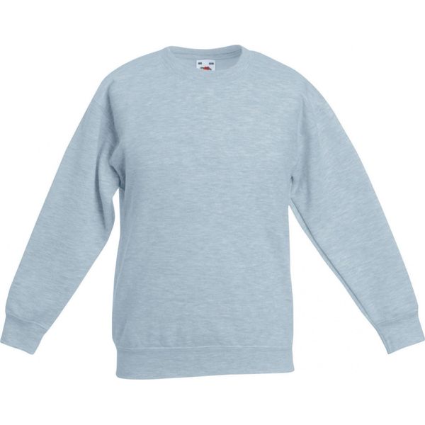 Fruit Of The Loom Bambini Pullover Premium 70/30 RW3304 (7/8 Anni) (Grigio Chiaro)-image