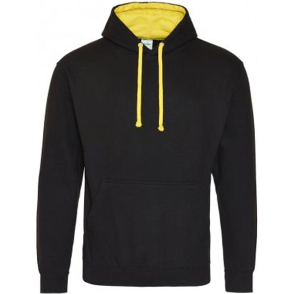 Felpa Con Cappuccio Awdis / Felpa Con Cappuccio RW165 (S) (Nero/Giallo Sole)-image
