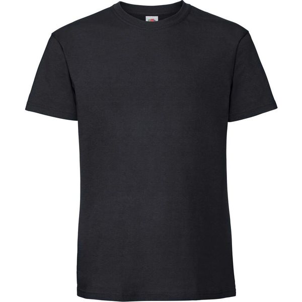 Maglietta Fruit Of The Loom Premium Uomo RW5974 (2XL) (Nero)-image
