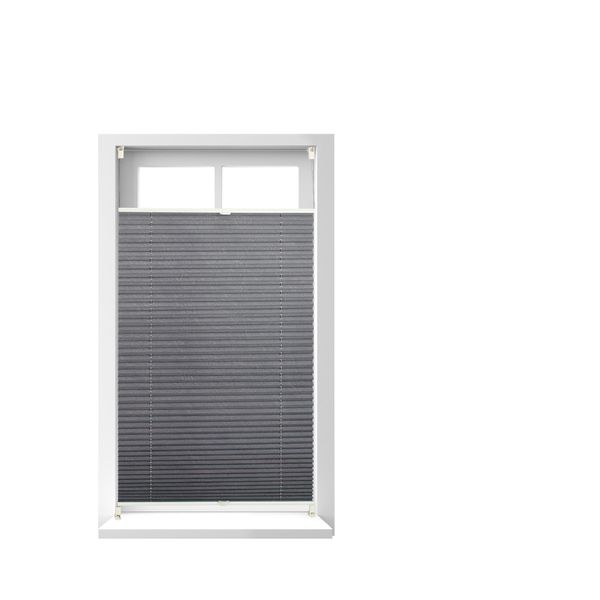 Relaxdays 10021311_742 Relaxdays Plissee Grau 130,0 Cm X 80,0 Cm-image