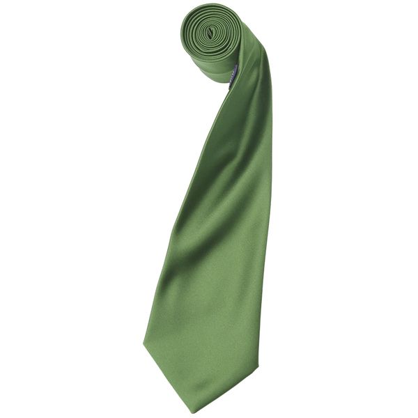 Cravatta Premier Da Uomo In Raso, Tinta Unita (2 Pezzi/Confezione) RW6934 (Taglia Unica) (Verde Salvia)-image