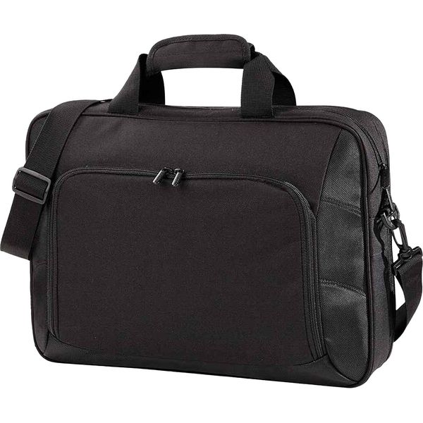 Quadra Executive Digital Cartella / Borsa Per Laptop (2 Pezzi/Confezione) BC4458 (Taglia Unica) (Nero)-image