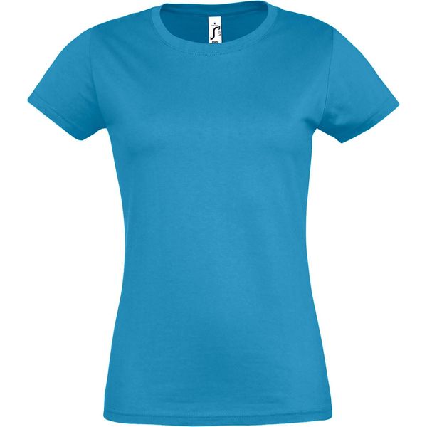 Sols - Maglietta "Imperial"" Da Donna A Maniche Corte PC291 (L) (Blu Acqua)"-image