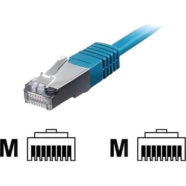 Equip 605537 Equip Cavo Patch RJ45 S/Ftp Cat6 0,50M Blu (Sstp)Pimf Hf-image