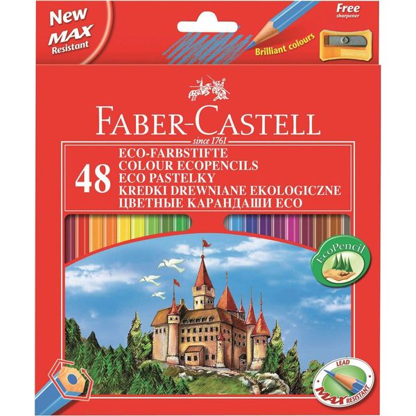 Faber Castell FC-120148 Kleurpotlood Faber-Castell Castle Zeskantig Karton Etui Met 48 Stuks-image