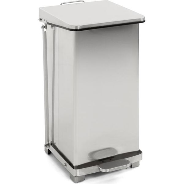 V-Part - Bidone Industriale A Pedale Da 45 Litri - Acciaio Inox - Acciaio Inox Opaco-image