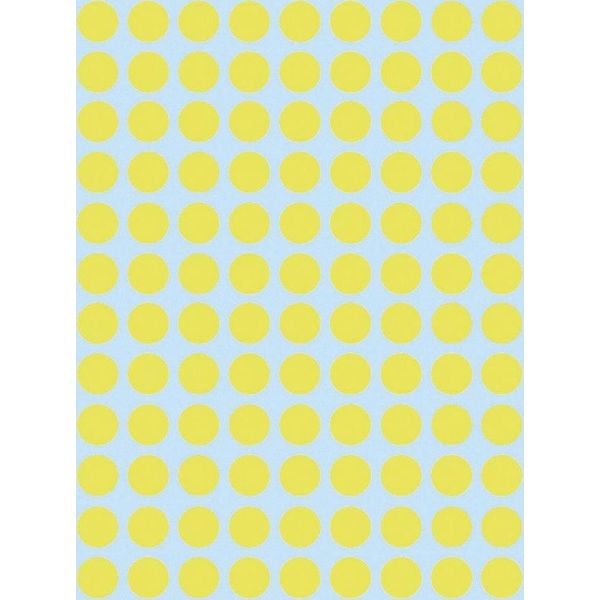 10X Etichette Multiuso Herma 1834 Giallo Ø 8 Mm Carta Rotonda Opaca 540 Pz.-image