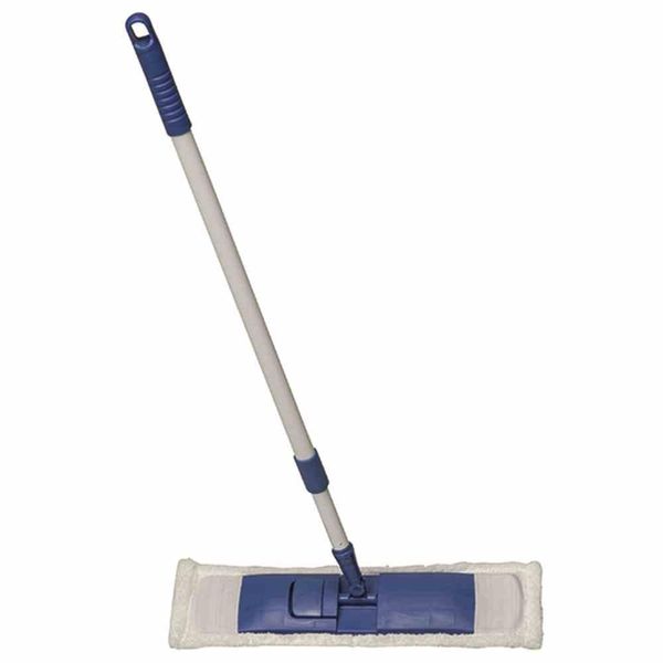 BÜMag 526-3 Set Per La Pulizia Dei Pavimenti 39 Cm Con Manico 1,30 M, Bianco/Blu, 3 Pezzi (1 Set)-image