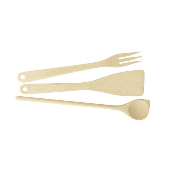 Tescoma Set Di 3 Pezzi - Mestolo, Giradischi, Forchetta Woody-image