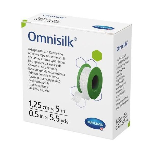 Hartmann Omnisilk Nastro Di Seta Di Primo Soccorso 1,25 Cm X 5 M-image
