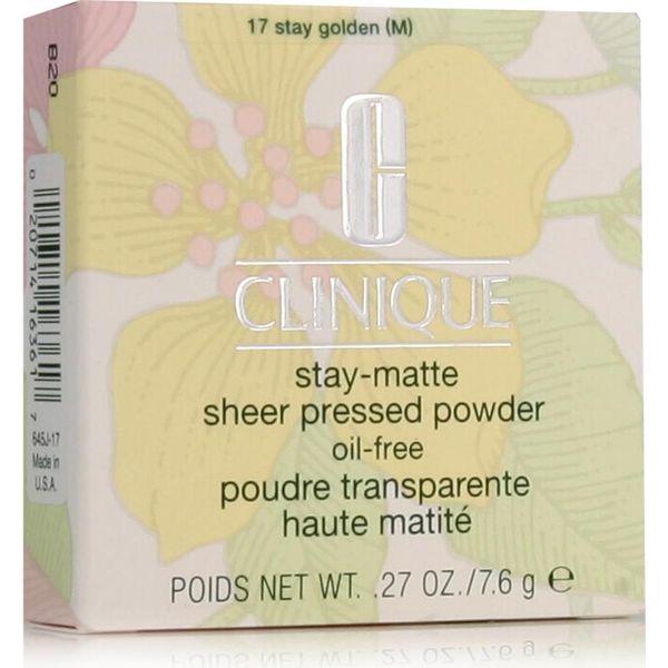 Clinique Stay-Matte Sheer Pressed Powder (17 Stay Golden) 7,6 G-image