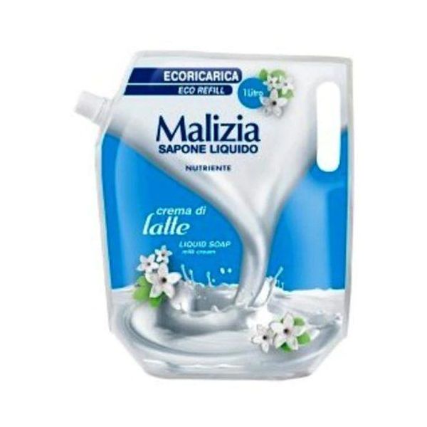 Sapone Liquido Malizia Crema Di Latte 1000 Ml Confezione Di Ricarica-image