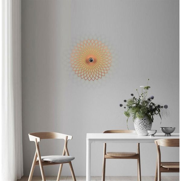 Opviq, Fellini - Mr - 988, Applique, Rame, Metallo, 50 X 12 X 50 Cm-image