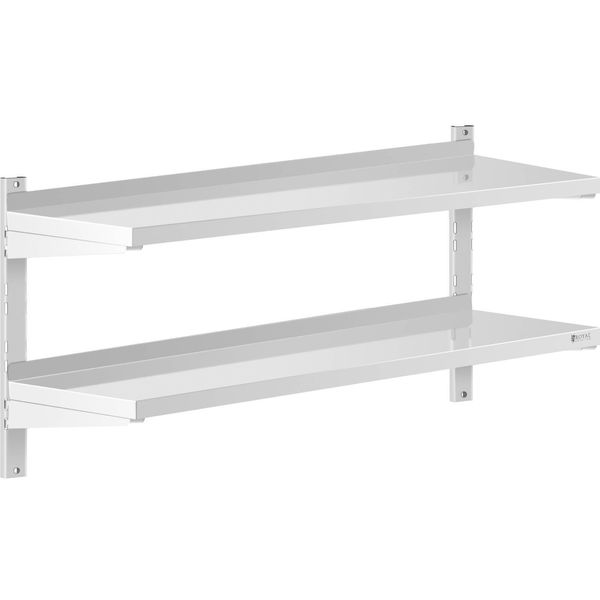 Scaffale A Muro Royal Catering - 2 Ripiani - 40 X 120 Cm-image