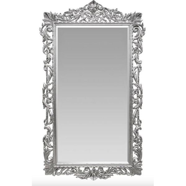 Casa Padrino Specchio Da Parete Barocco Argento 115 X H. 202 Cm - Specchio In Stile Barocco Mobili In Stile Antico-image