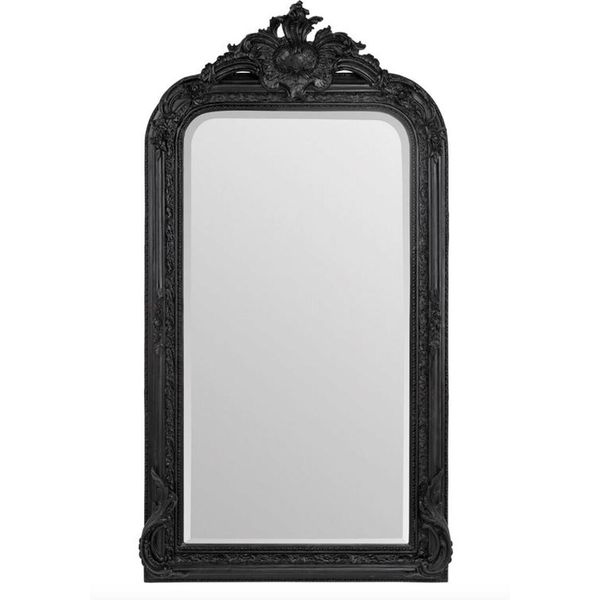 Casa Padrino Specchio Barocco Nero 90 X H. 160 Cm - Specchio Da Parete In Stile Antico-image