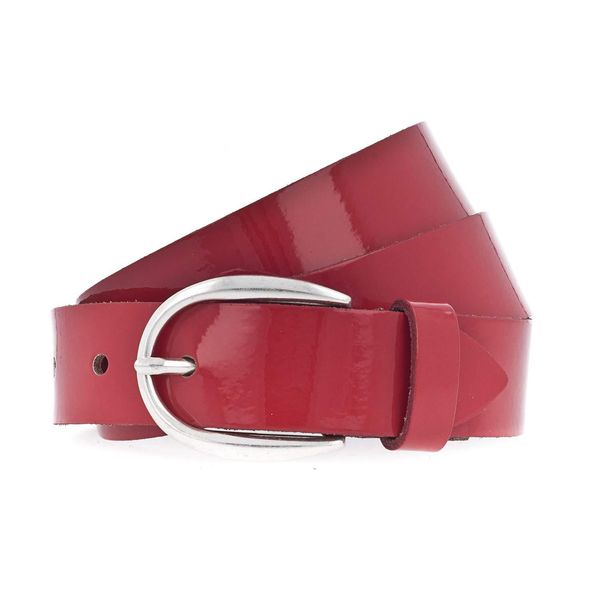 Vanzetti Pelle Cintura The Power Of Patent Leather 30Mm Lackleather Belt W85 Ruby Red Rosso-image