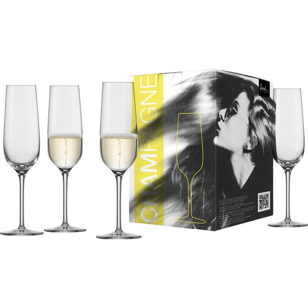 Eisch 4 SektgläSer 550/7 Im Geschenkkarton Vinezza 25505070 / 180545/Abverkauf Nur Solange Vorrat Reicht-image