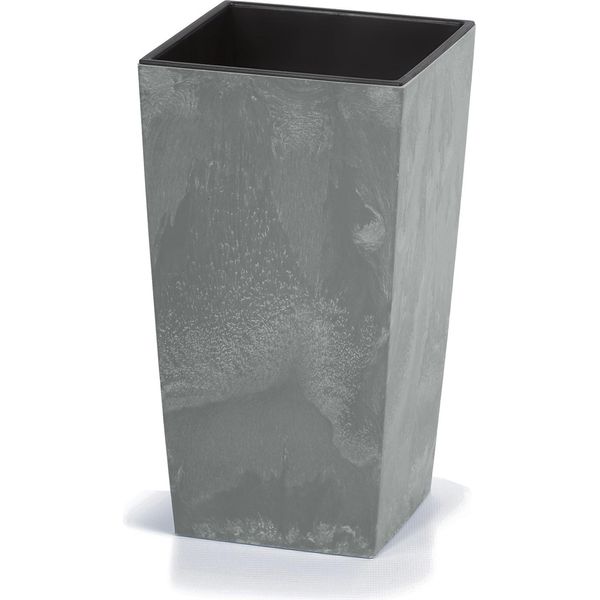 Deuba Fioriera Effetto Cemento Grigio 49L Vaso Per Piante 61 X 32,5 X 32,5 Cm Vasi Da Ingresso Giardino Interni Esterni-image